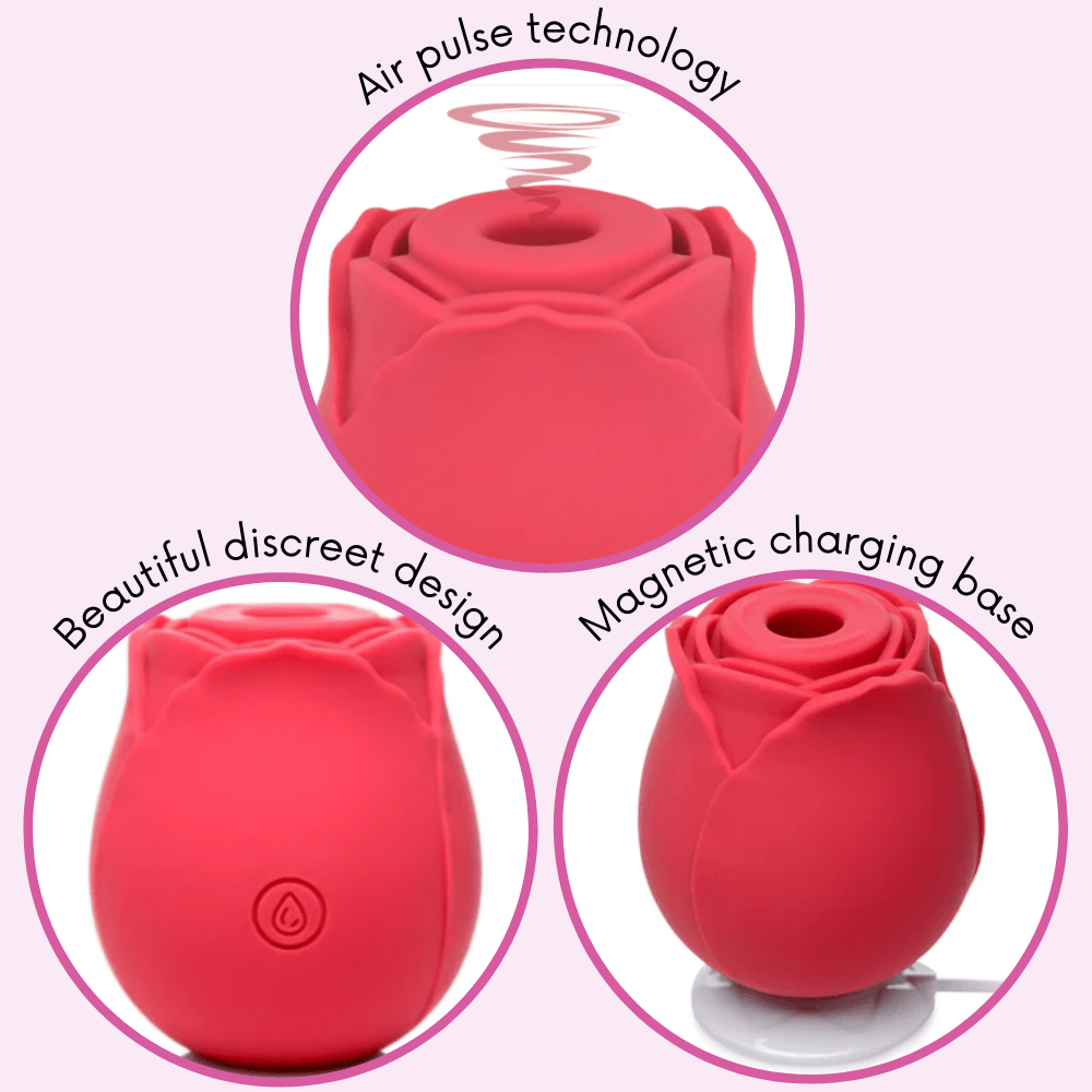 Euphoria Rose Sex Toy Air Pulse Stimulator - OmniPleasures