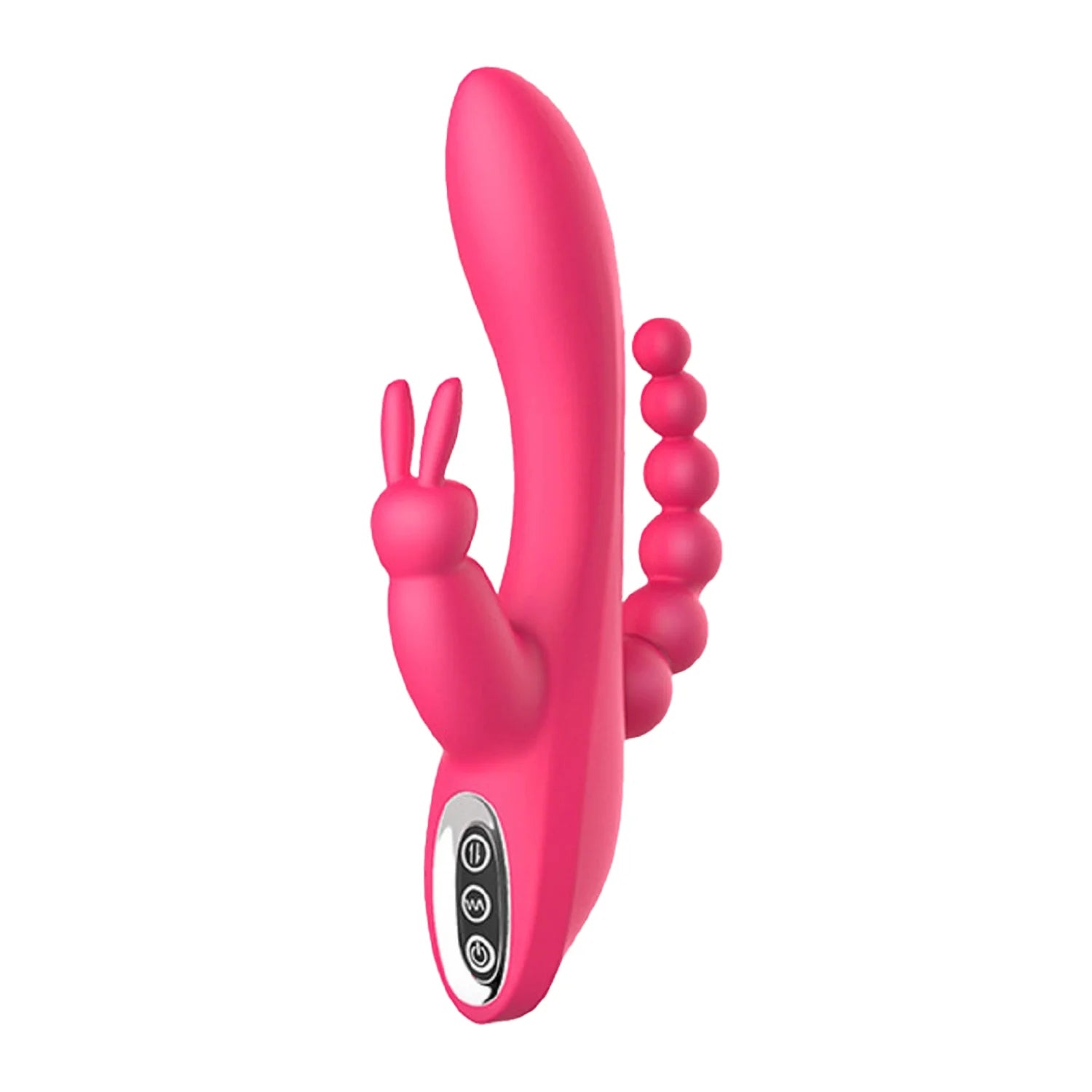 3 in 1 Rabbit Vibrator with 7 Powerful Vibration Modes G Spot Vibrator Silicone Massager Adult Sex Toys for Women - OmniPleasures