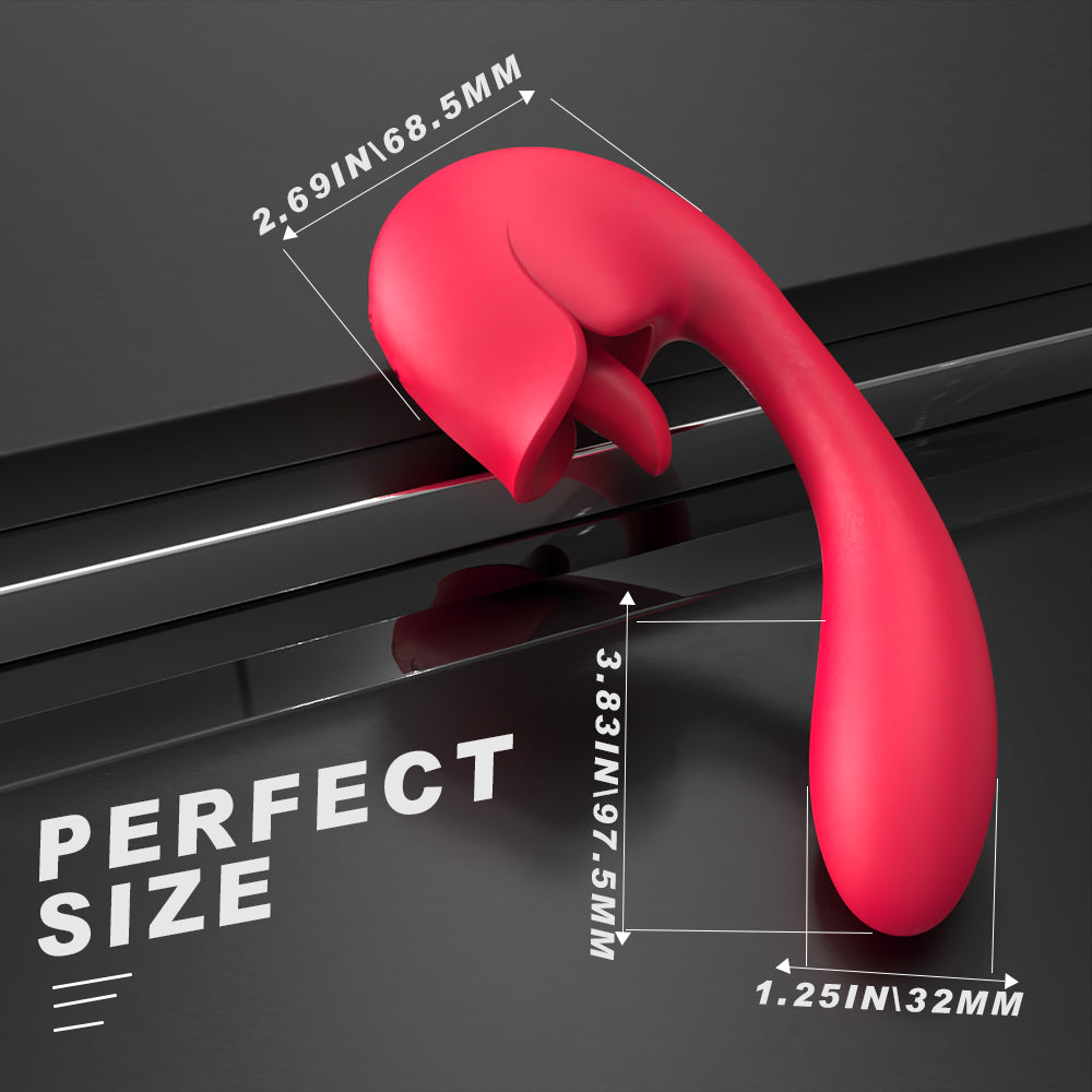 Leblanc Rose Tongue-licking Wearable Vibrator - OmniPleasures