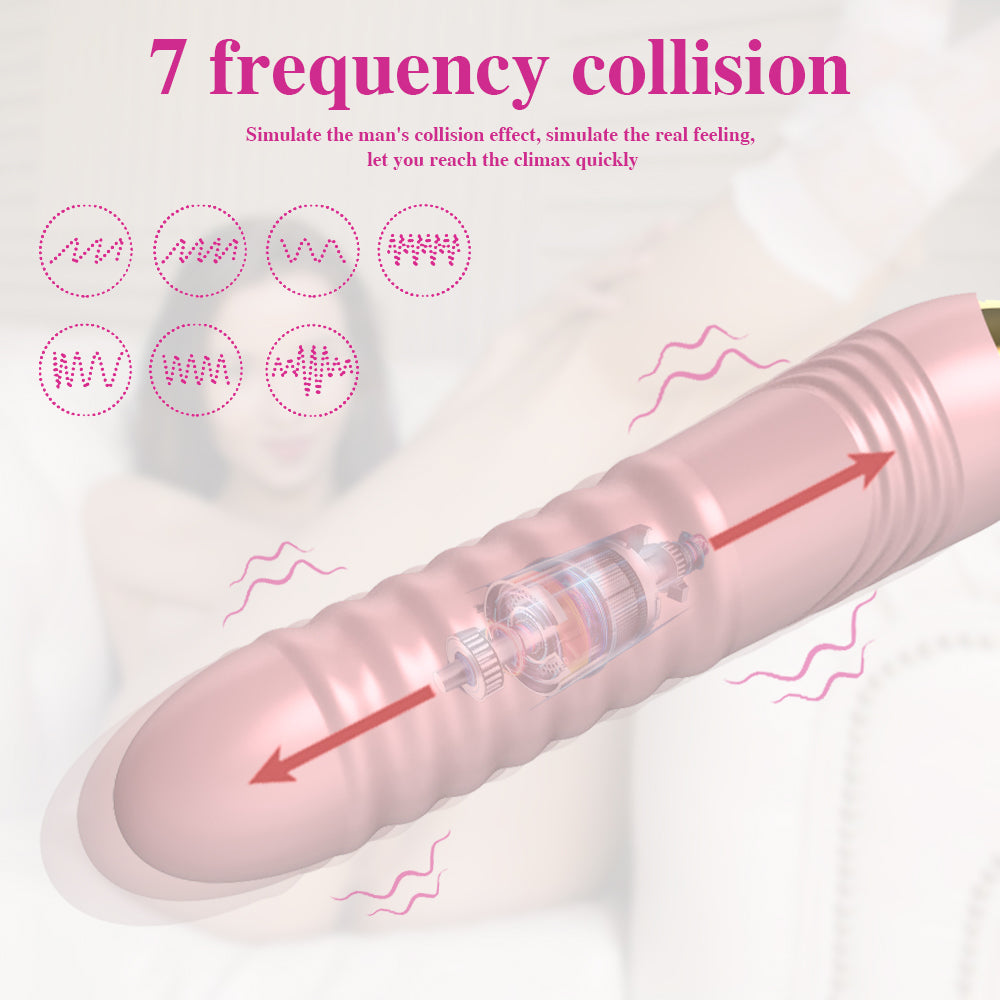 New Rose Toy Warming G-spot Tongue Licking Vibrator - OmniPleasures