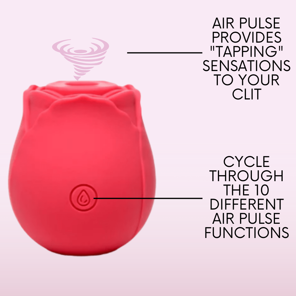 Euphoria Rose Sex Toy Air Pulse Stimulator - OmniPleasures