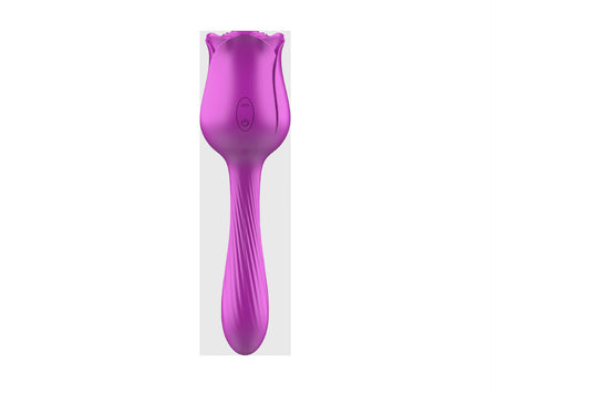 2in1 Rose Toy Sucking Clitoral G-spot Vibrator - OmniPleasures