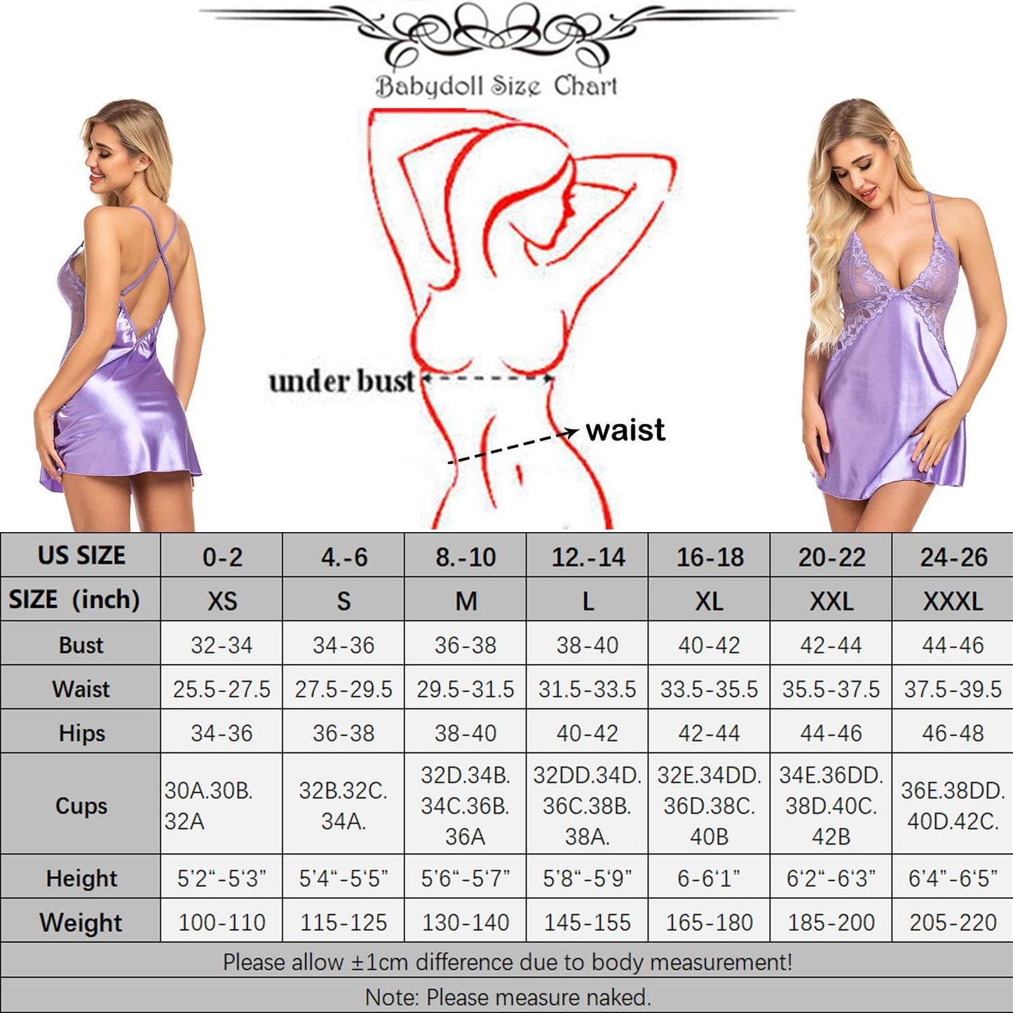 Women Lingerie V Neck Nightwear Satin Sleepwear Lace Chemise Mini Teddy - OmniPleasures