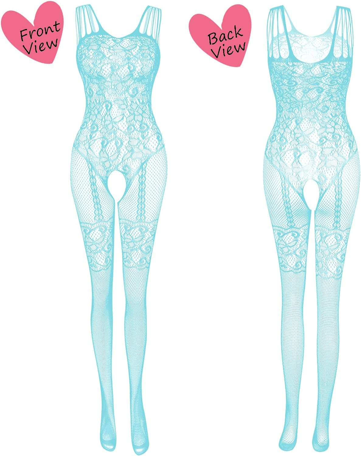 Women'S Lace Stockings Lingerie Floral Fishnet Bodysuits Lingerie Nightwear for Romantic Date Wearing - OmniPleasures