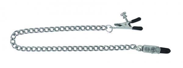 Adjustable Nipple Clamps With Curbed Chain - OmniPleasures