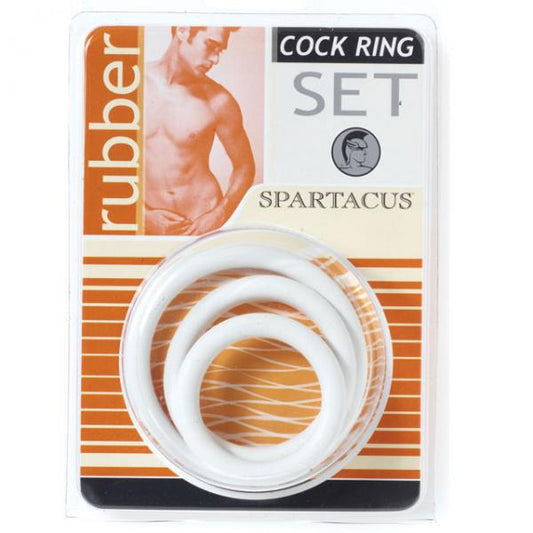 Cock Ring Set Soft Clamshell (3 Rings) - OmniPleasures