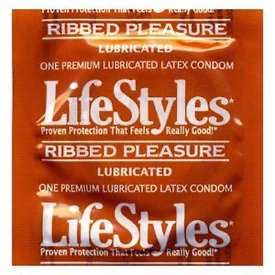 Lifestyles Condom Ribbed Pleasure Lubricated 3 Pack - OmniPleasures