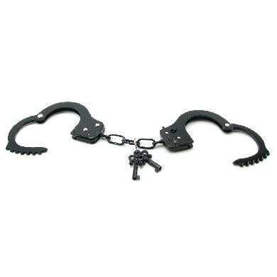 Fetish Fantasy Designer Metal Handcuffs - Black - OmniPleasures