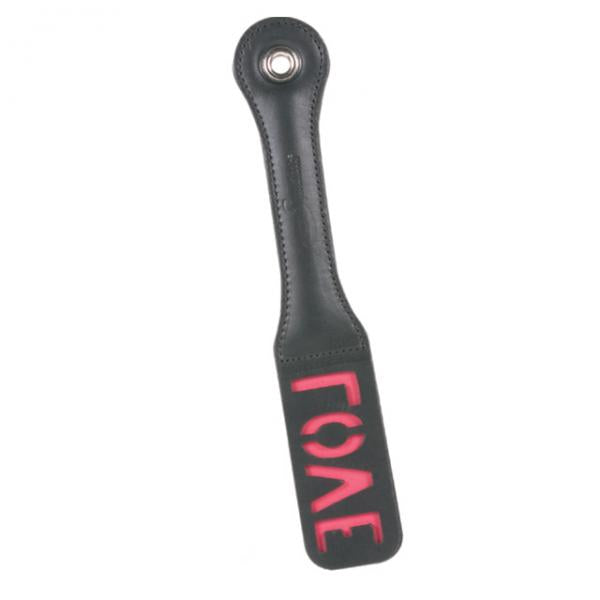 12in Leather Love Impression Paddle - OmniPleasures