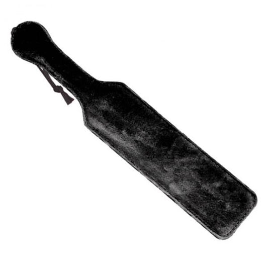 Leather Paddle With Black Fur - OmniPleasures