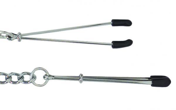 Adjustable Tweezer Clamps With Link Chain - OmniPleasures