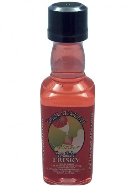 Love Lickers Flavored Warming Oil - Virgin Strawberry 1.76 Ounce - OmniPleasures