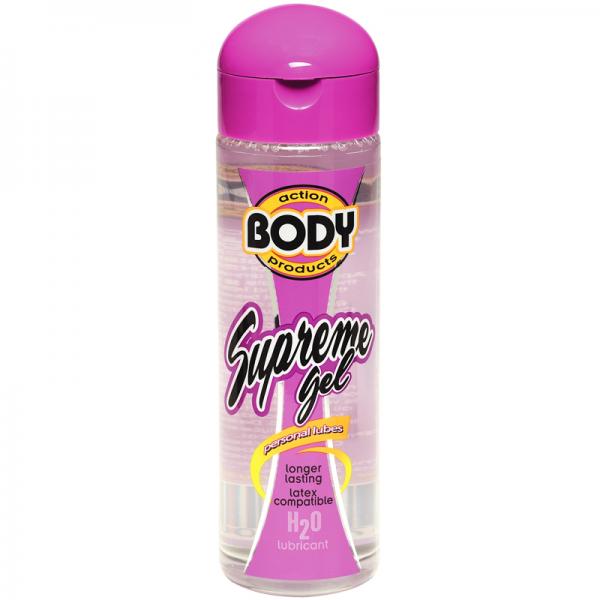 Body Action Supreme Water Based Gel Lubricant 2.3 Fl Oz - OmniPleasures