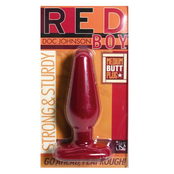 Red Boy Medium Butt Plug Red - OmniPleasures