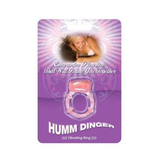 Humm Dinger Dual Vibrating Cockring (magenta) - OmniPleasures