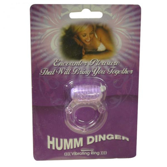 Humm Dinger Dual Vibrating Cock Ring (purple) - OmniPleasures