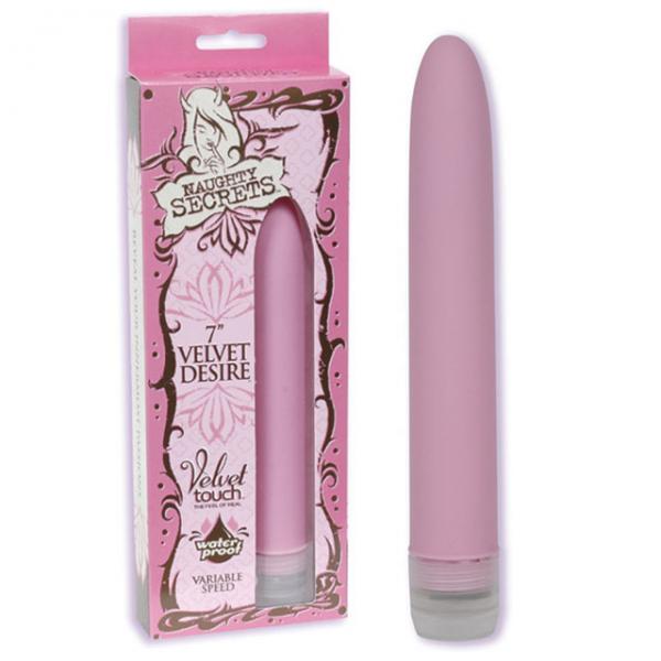 Naughty Secrets Velvet Desire 7 inches Pink Vibrator - OmniPleasures