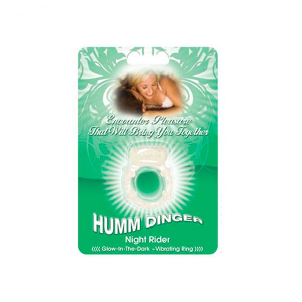 Humm Dinger Dual Vibrating Cockring (glow) - OmniPleasures