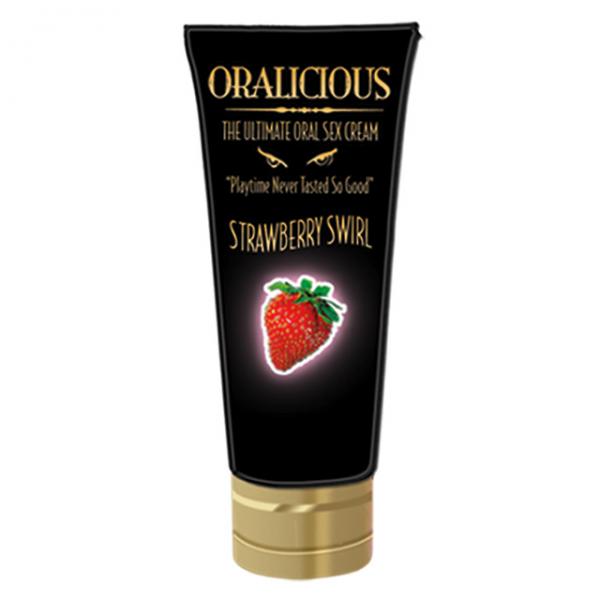 Oralicious Oral Sex Cream Strawberry 2oz - OmniPleasures