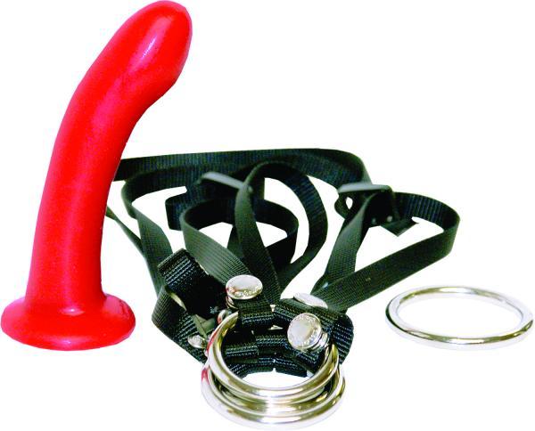 Menage A Trois Double Penetration Harness & Dildo Set - OmniPleasures