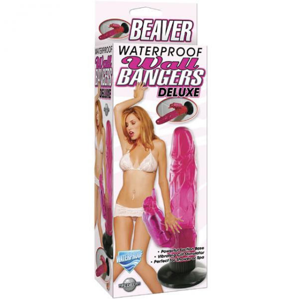 Waterproof Beaver Wall Bangers Pink Vibrator - OmniPleasures