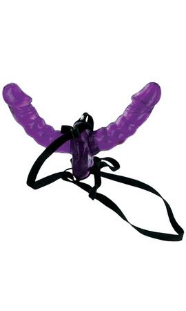 Fetish Fantasy Double Delight Strap On Purple - OmniPleasures