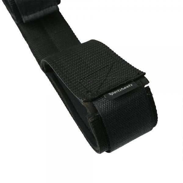 Bondage Bar with Neoprene Velcro Cuffs 24 inches Black - OmniPleasures