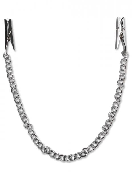 Fetish Fantasy Nipple Chain Clips Silver - OmniPleasures