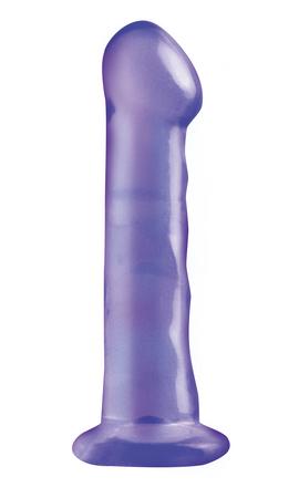 Basix Rubber Works 6.5 inches Dong With Suction Cup Purple - OmniPleasures