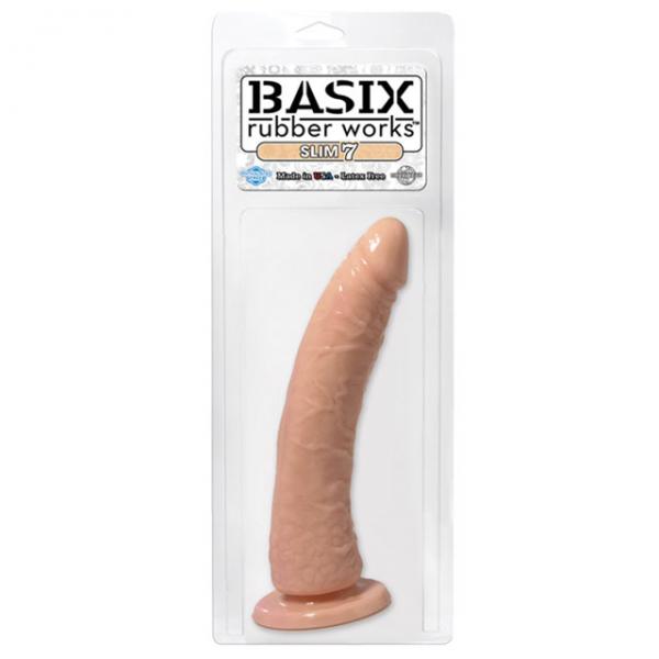 Basix Dong Slim 7 With Suction Cup 7 Inch - OmniPleasures