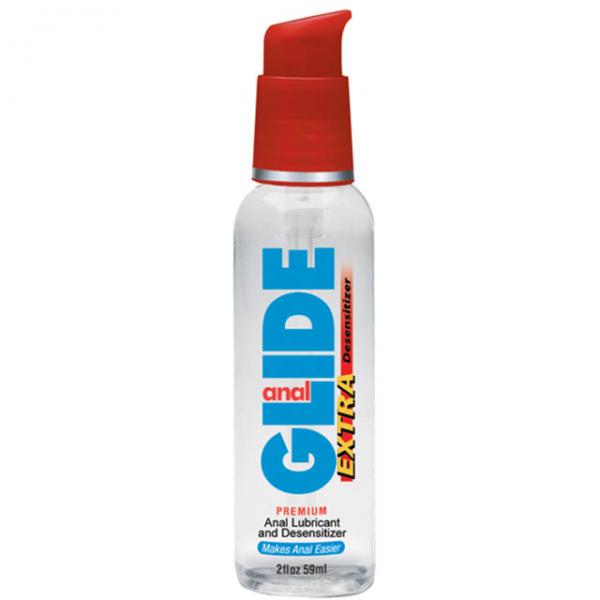 Body Action Anal Glide Extra 2 Fl Oz Water Based Desensitizing Lubricant - OmniPleasures