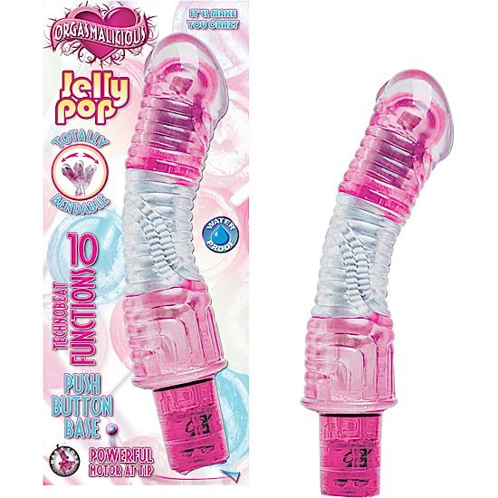 Orgasmalicious Jelly Pop Pink Vibrator - OmniPleasures