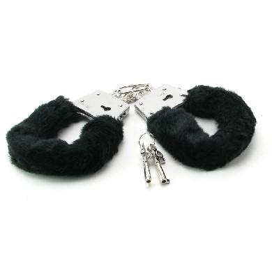 Fetish Fantasy Beginners Furry Cuffs Black - OmniPleasures