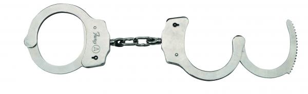 Nickel Coated Steel Handcuffs Double Locking - OmniPleasures