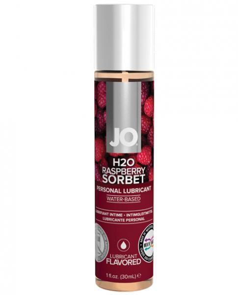 System JO H2O Flavored Lubricant Raspberry 1oz - OmniPleasures