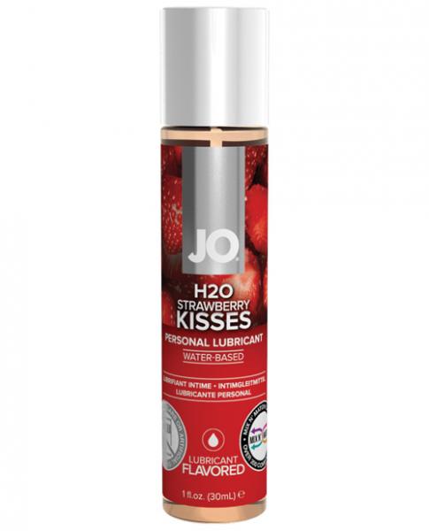 System JO H2O Flavored Lubricant Strawberry Kiss 1oz - OmniPleasures