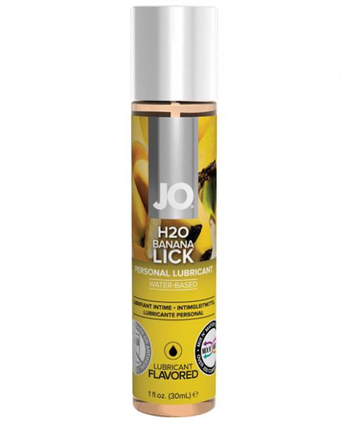 System JO Flavored Lubricant Banana Lick 1oz - OmniPleasures