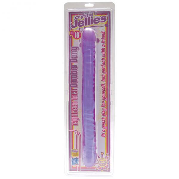 Double Dong 18 inches - Purple - OmniPleasures