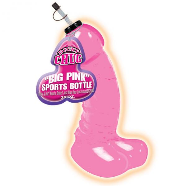 Jumbo Dicky Sports Bottle (pink) - OmniPleasures