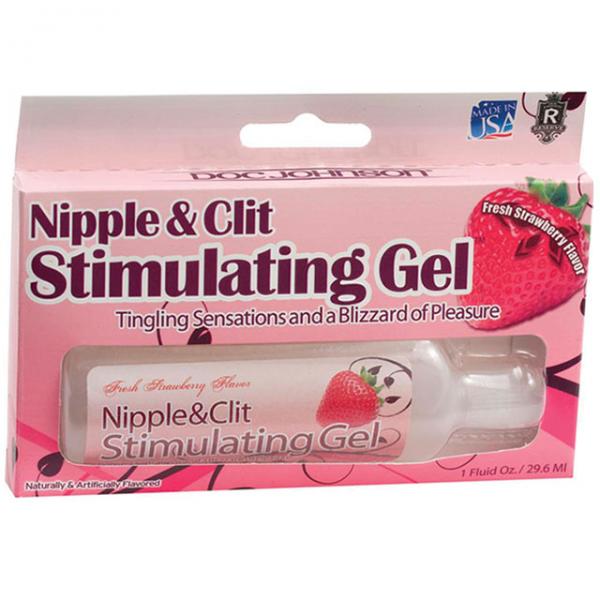 Nipple & Clit Stimulating Gel Strawberry 1oz - OmniPleasures