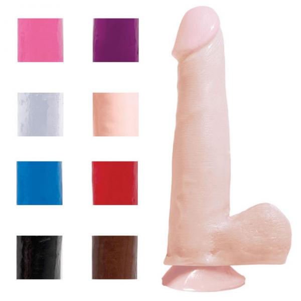 Basix Rubber Works - 7.5in. Dong With Suction Cup - OmniPleasures