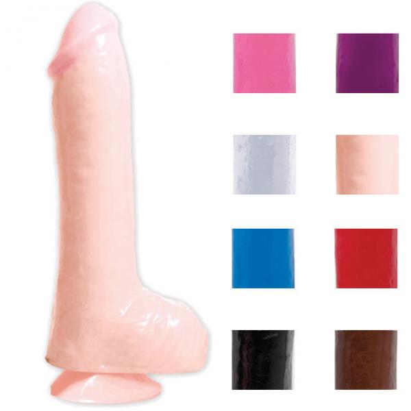 Basix Rubber Works - 9in. Dong With Suction Cup Flesh - OmniPleasures