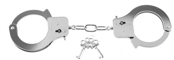 Fetish Fantasy Designer Metal Handcuffs - Silver - OmniPleasures