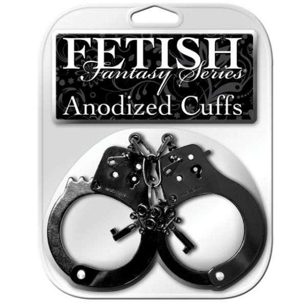 Fetish Fantasy Anodized Cuffs Black - OmniPleasures