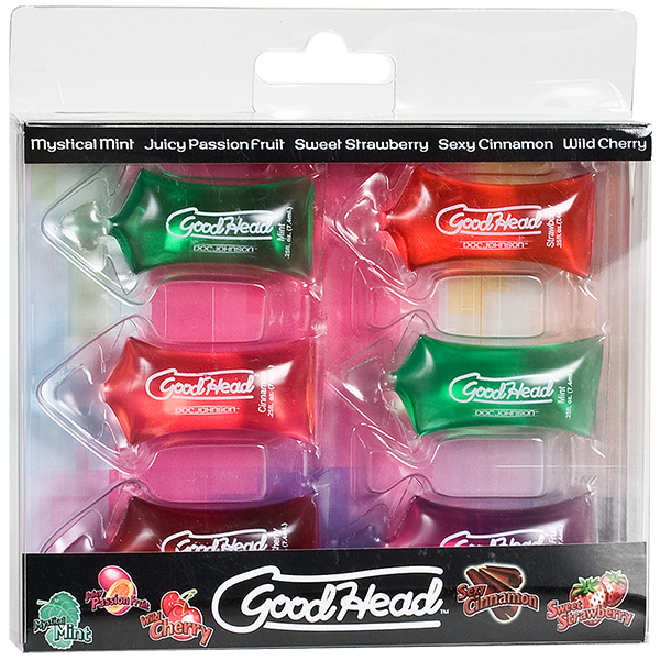 Goodhead Oral Sex Gel Pillow Paks 6 Pack - OmniPleasures