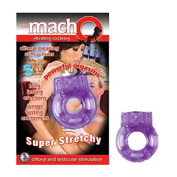 Macho Vibrating Cockring Purple - OmniPleasures