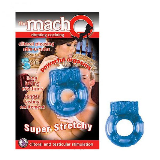 Macho Vibrating Cockring (blue) - OmniPleasures