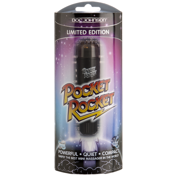 Pocket Rocket Limited Edition Black Massager - OmniPleasures