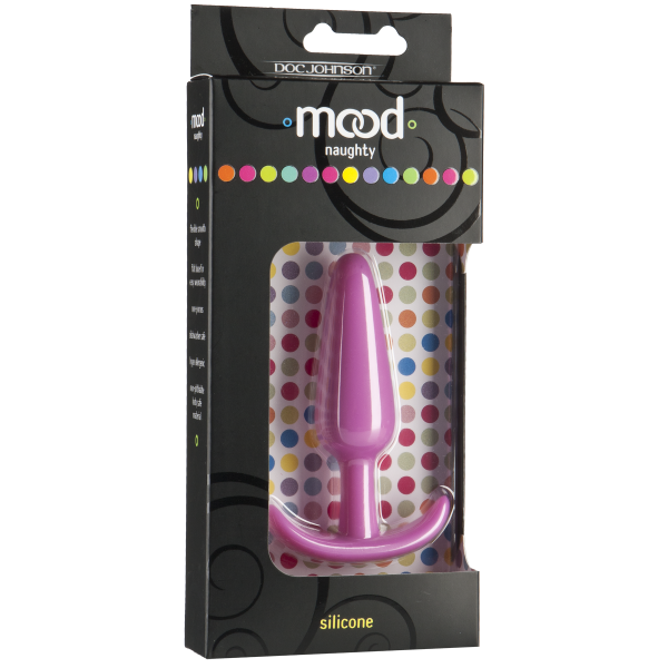 Mood Naughty Medium Pink Silicone Butt Plug - OmniPleasures