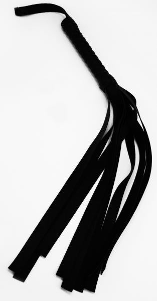 Faux Leather Flogger Black - OmniPleasures